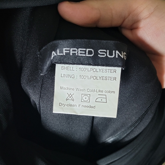 Alfred Sung Beaitiful Black Dress Bridesmaid Prom, Size 4 - Picture 2 of 6